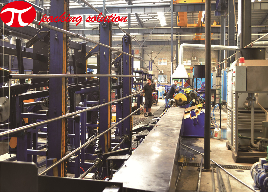 Bundle Steel Pipe Steel Tube Packing Machine With Material Fixing And Cutting By Manual